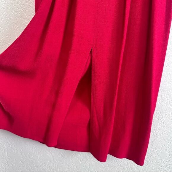 Reformation Isabel Midi Dress Size 2 in Cherry Red - Picture 10 of 11